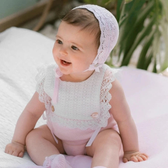 RANITA PUNTILLAS ROSA AURA NINA BEBE 6M