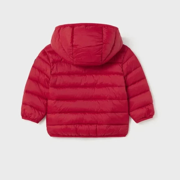 CHAMARRA CON CAPUCHA ROJA BEBE NIÑO DE 6M-3 AÑOS