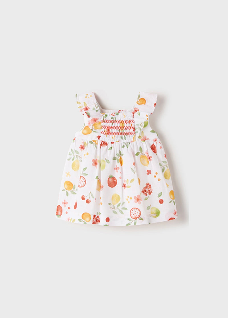 Bordado Vestido Nido De Abeja Niña Mel Vestido De Niña Con