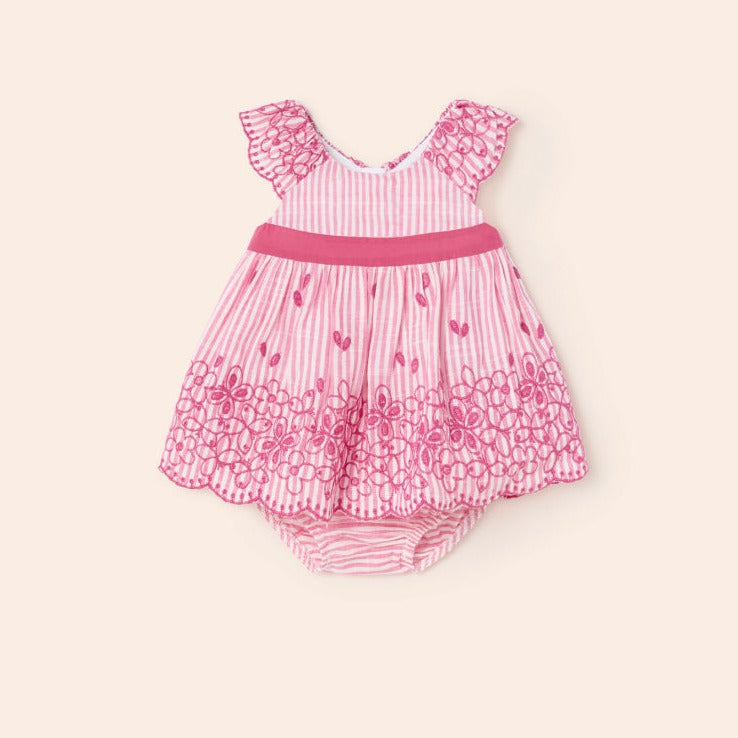 VESTIDO CON CALZON LINO BORDADO BEBE NIÑA