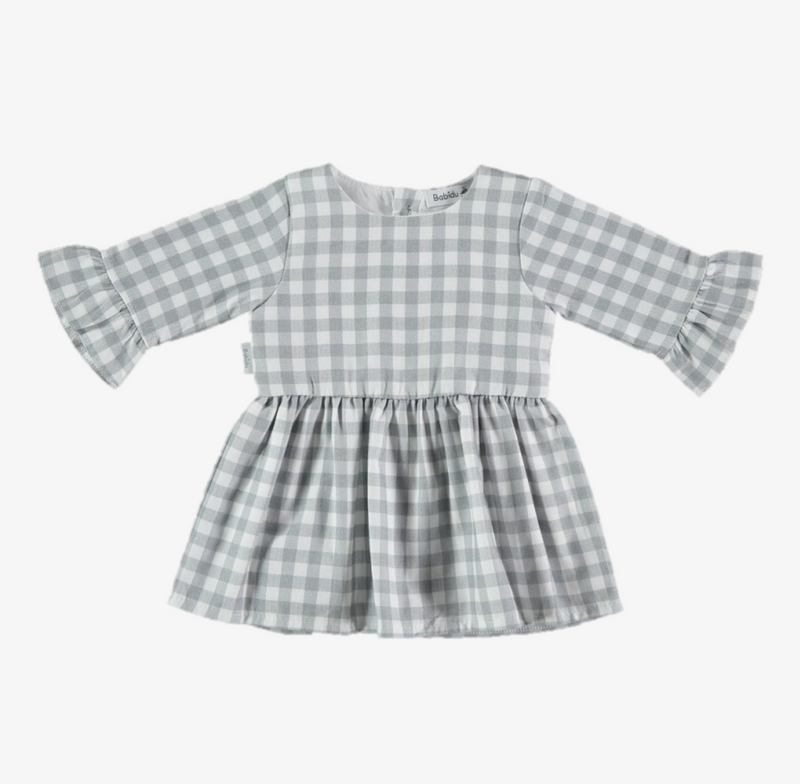 VESTIDO CUADROS GRIS – KOKOLETTY MODA INFANTIL