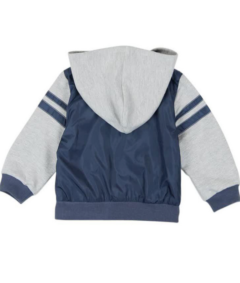 Chamarra de mezclilla con gorro top