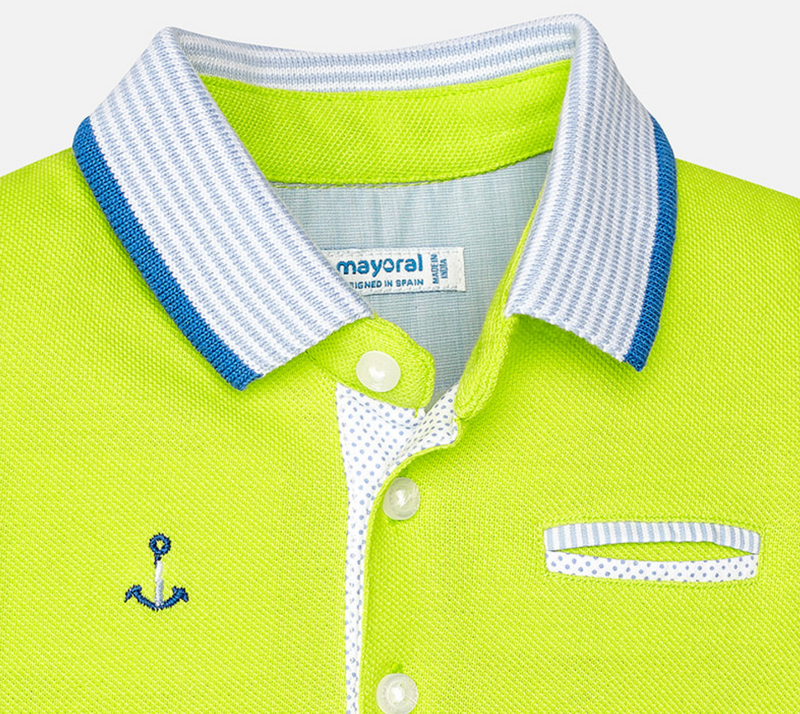 POLO MANGA CORTA VERDE LIMON - Main Image