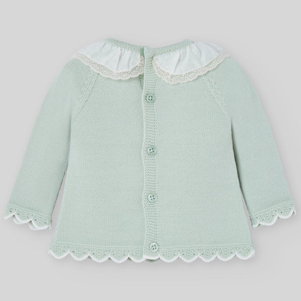 CONJUNTO LANA VERDE PALO"MININO" NIÑA BEBE