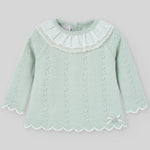 CONJUNTO LANA VERDE PALO"MININO" NIÑA BEBE