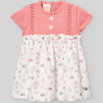 VESTIDO PUNTO TELA "GRANJA" DE 6M-3 AÑOS