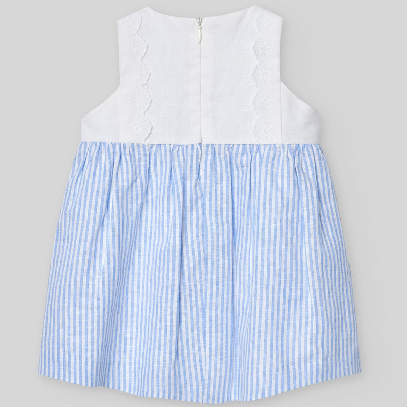 VESTIDO RALLAS LINO “DORNA” DE 6M-6 AÑOS