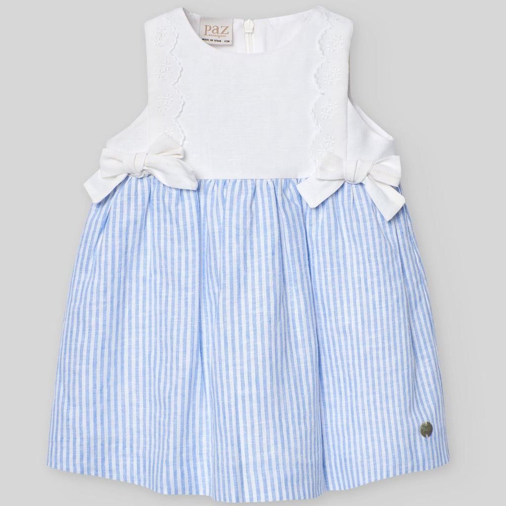 VESTIDO RALLAS LINO “DORNA” DE 6M-6 AÑOS
