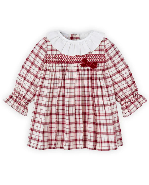 VESTIDO CUADROS NAVIDEÑO "ACEBO"
