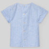 CONJUNTO BLUSA RAYAS M/C CON BERMUDA BLANCA “DORNA” NIÑO DE 12M-4 AÑOS