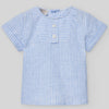 CONJUNTO BLUSA RAYAS M/C CON BERMUDA BLANCA “DORNA” NIÑO DE 12M-4 AÑOS