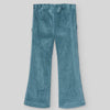 CONJUNTO SUETER VERDE PINO CON PANTALON PANA  BEIGE “POMPON" NIÑA DE 3-12 AÑOS