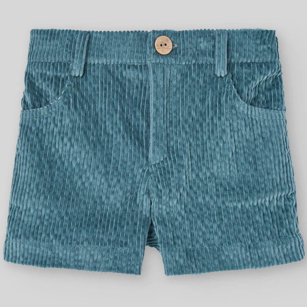 CONJUNTO CAMISA CON BERMUDA PANA VERDE ABETO "POMPON"