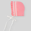 GORRO ALGODON CON PUNTILLA ROSA CHICLE
