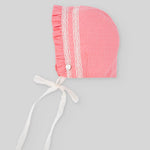 GORRO ALGODON CON PUNTILLA ROSA CHICLE