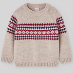 SUETER GRECAS ARENA-ROJO NAVIDEÑO "POMPON" NIÑO