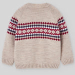 SUETER GRECAS ARENA-ROJO NAVIDEÑO "POMPON" NIÑO