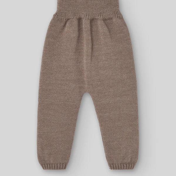 CONJUNTO CONEJO LANA MARRON "POMPON" UNISEX