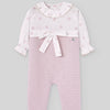 BOMBACHO LARGO PUNTO TELA "ERIZOS" ROSA NIÑA BEBE DE 1-9M