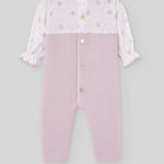BOMBACHO LARGO PUNTO TELA "ERIZOS" ROSA NIÑA BEBE DE 1-9M