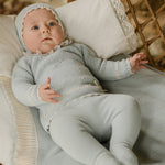 CONJUNTO PUNTO VERDE TIZA NIÑA BEBE "SEMILLA"