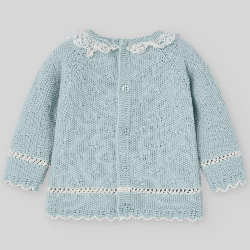 CONJUNTO PUNTO VERDE TIZA NIÑA BEBE "SEMILLA"