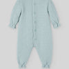 MAMELUCO PUNTO VERDE TISA CON PETO FLORES "SEMILLA" NIÑA BEBE 1-12M