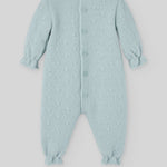 MAMELUCO PUNTO VERDE TISA CON PETO FLORES "SEMILLA" NIÑA BEBE 1-12M