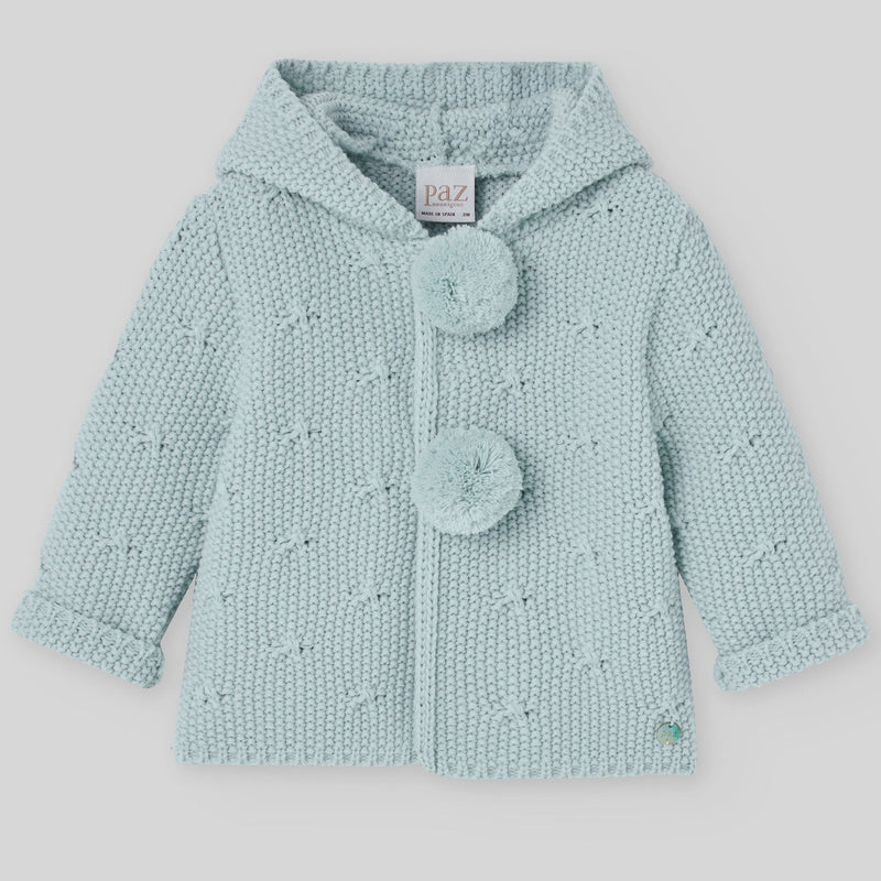 CHAQUETON PUNTO CORTO UNISEX VERDE TIZA "SEMILLA"