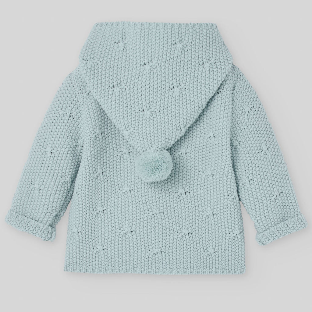 CHAQUETON PUNTO CORTO UNISEX VERDE TIZA "SEMILLA"