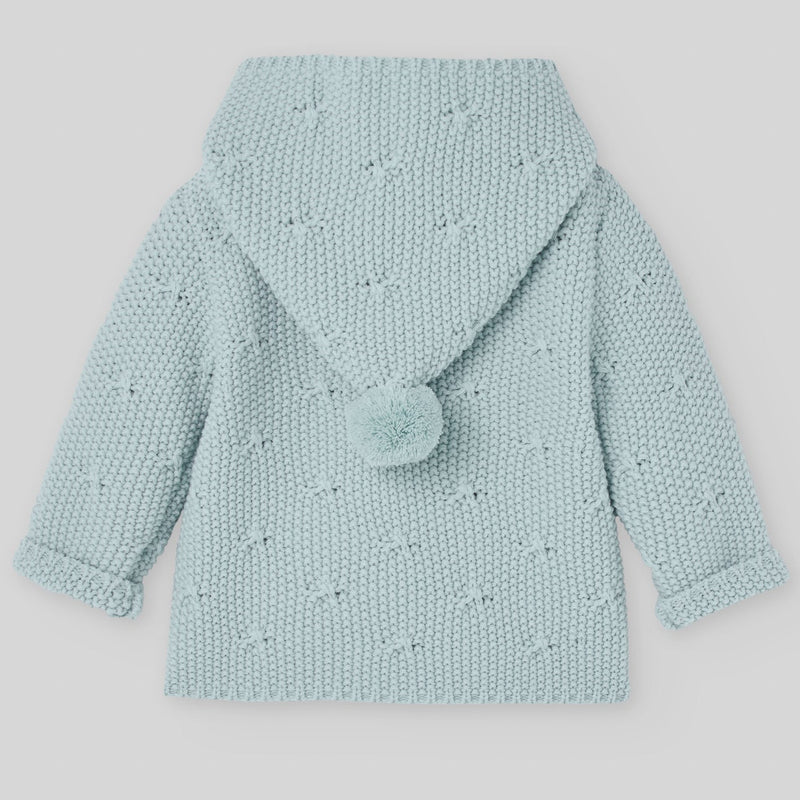 CHAQUETON PUNTO CORTO UNISEX VERDE TIZA "SEMILLA"