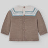 CONJUNTO CONEJO LANA MARRON "POMPON" UNISEX