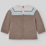 CONJUNTO CONEJO LANA MARRON "POMPON" UNISEX