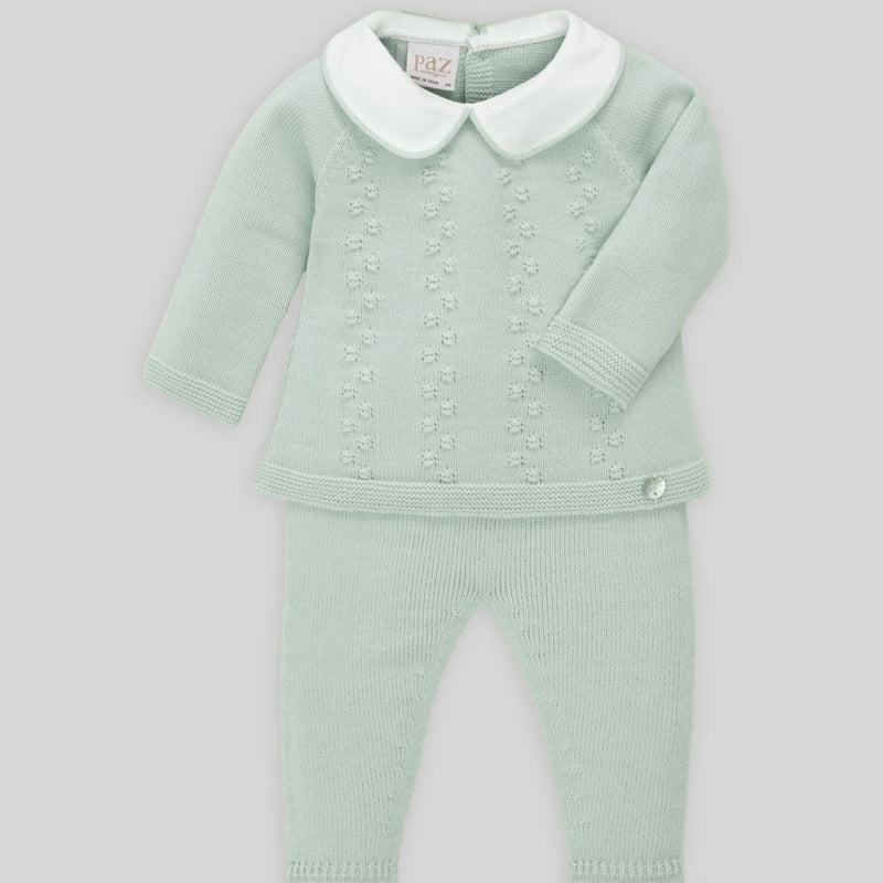CONJUNTO LANA VERDE PALO "MININO" NIÑO BEBE