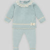 CONJUNTO PUNTO VERDE TIZA NIÑA BEBE "SEMILLA"