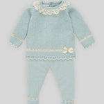 CONJUNTO PUNTO VERDE TIZA NIÑA BEBE "SEMILLA"