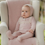 CONJUNTO PUNTO ROSA CASHMERE "PASCUA" NIÑA BEBE