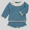 CONJUNTO PUNTO AZUL NILO "QUINTA" BEBE NIÑA