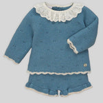 CONJUNTO PUNTO AZUL NILO "QUINTA" BEBE NIÑA
