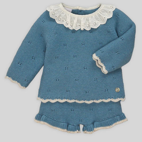 CONJUNTO PUNTO AZUL NILO "QUINTA" BEBE NIÑA