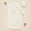 MAMELUCO PUNTO CON PIE "PAZ" NIÑO BEBE DE 1M-6M