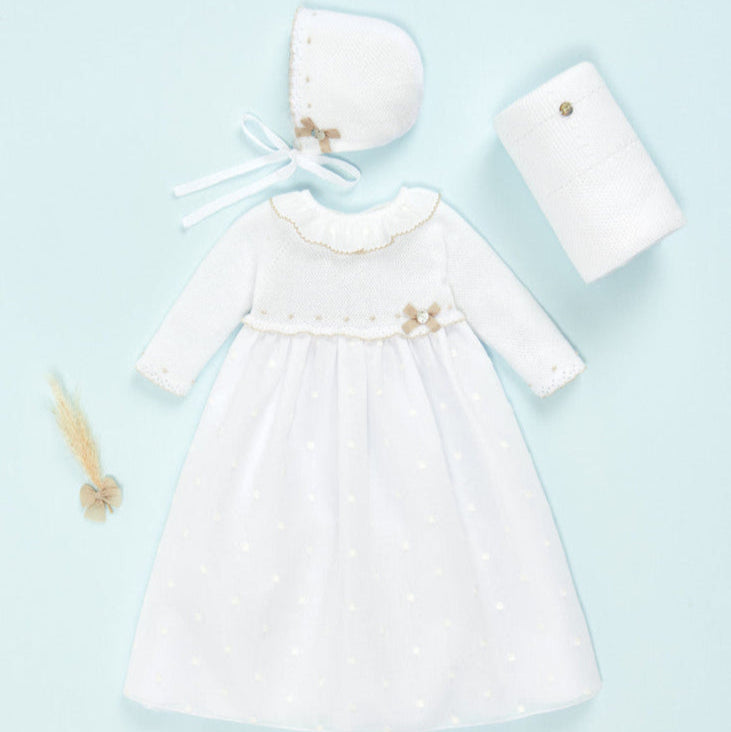 FALDON PUNTO TELA UNISEX "LINO" BCO-LINO 6M -12M