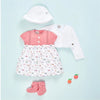 VESTIDO PUNTO TELA "GRANJA" DE 6M-3 AÑOS