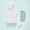 CONJUNTO CAMISA ESTAMPADA “GRANJA “ NIÑO DE 12M-4 AÑOS