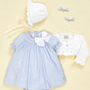 VESTIDO ESTAMPADO AZUL CIELO "VENTO" NIÑA BEBE DE 12M-4 AÑOS