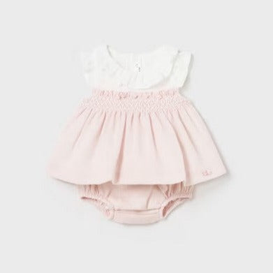 VESTIDO CON CALZON  CEREMONIA NIÑA BEBE DE 2-4M-12M