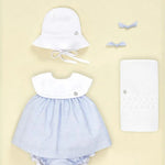 VESTIDO PUNTO TELA CIELO "VENTO" NIÑA BEBE3M-12M