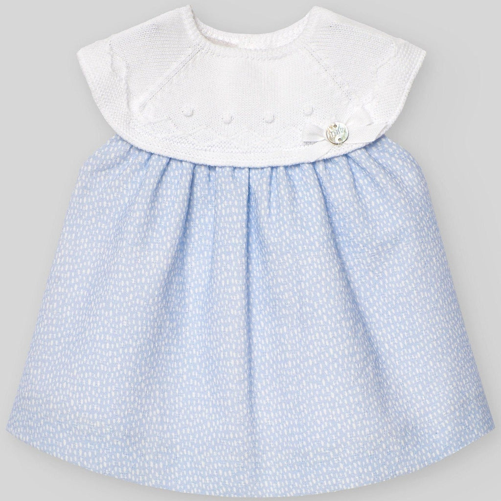 VESTIDO PUNTO TELA CIELO "VENTO" NIÑA BEBE3M-12M
