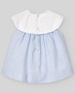 VESTIDO PUNTO TELA CIELO "VENTO" NIÑA BEBE3M-12M