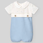 BOMBACHO PUNTO TELA "BICO" AZUL CIELO NIÑO BEBE DE 3M-9M